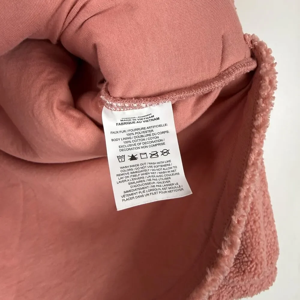 Nike Girls High-Pile Fleece Therma-FIT Training Jacket Pink - M